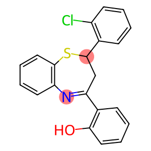 2-[2-(2-chlorophenyl)-2,3-dihydro-1,5-benzothiazepin-4-yl]phenol