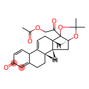 16α,17,21-Trihydroxy-pregna-1,4,9(11)-triene-3,20-dione Cyclic 16,17-Acetate with Acetone