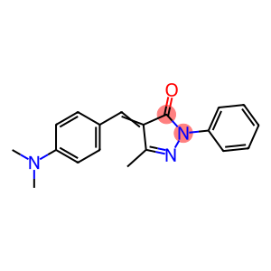 3H-Pyrazol-3-one, 4-[[4-(dimethylamino)phenyl]methylene]-2,4-dihydro-5-methyl-2-phenyl-