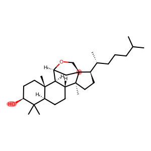 Lanostan-3β-ol, 11β,18-epoxy- (8CI)