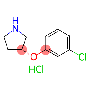 Pyrrolidine, 3-(3-chlorophenoxy)-, hydrochloride (1:1), (3R)-