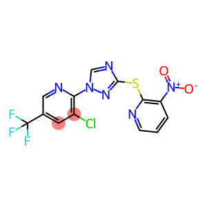 Pyridine, 3-chloro-2-[3-[(3-nitro-2-pyridinyl)thio]-1H-1,2,4-triazol-1-yl]-5-(trifluoromethyl)-