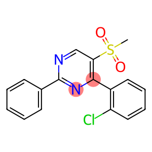 4-(2-CHLOROPHENYL)-2-PHENYL-5-PYRIMIDINYL METHYL SULFONE