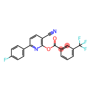 Benzoic acid, 3-(trifluoromethyl)-, 3-cyano-6-(4-fluorophenyl)-2-pyridinyl ester
