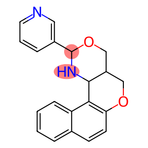 2-(3-PYRIDINYL)-1,4A,5,12C-TETRAHYDRO-2H,4H-BENZO[5,6]CHROMENO[4,3-D][1,3]OXAZINE