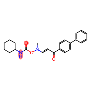 1-[1,1'-BIPHENYL]-4-YL-3-[([(CYCLOHEXYLAMINO)CARBONYL]OXY)(METHYL)AMINO]-2-PROPEN-1-ONE