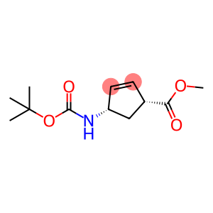 (1R-4S)-4-[[(1,1-dimethylethoxy)carbonyl]amino]- 2-Cyclopentene-1-carboxylic acid methyl ester