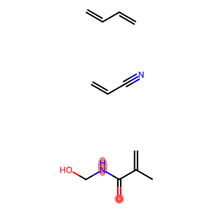 N-(羟甲基)-2-甲基-2-丙烯酰胺与1,3-丁二烯和2-丙烯腈的聚合物