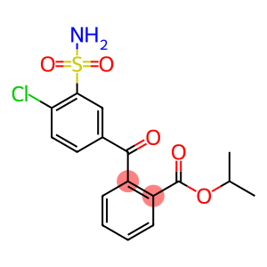 Benzoic acid, 2-[3-(aminosulfonyl)-4-chlorobenzoyl]-, 1-methylethyl ester