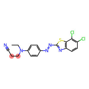 Propanenitrile, 3-[[4-[(6,7-dichloro-2-benzothiazolyl) azo]phenyl]ethylamino]-