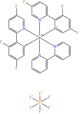 Iridium-(2,2'-bipyridine-κN1,κN1')bis[3,5-difluoro-2-(5-fluoro-2-pyridinyl-κN)phenyl-κC]-hexafluorophosphate