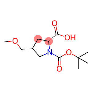 1,2-Pyrrolidinedicarboxylic acid, 4-(methoxymethyl)-, 1-(1,1-dimethylethyl) ester, (2R,4R)-rel-