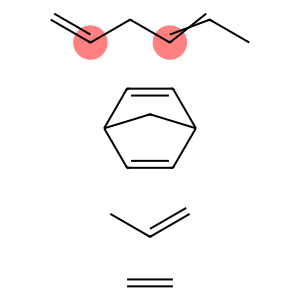 Bicyclo[2.2.1]hepta-2,5-diene, polymer with ethene, 1,4-hexadiene and 1-propene