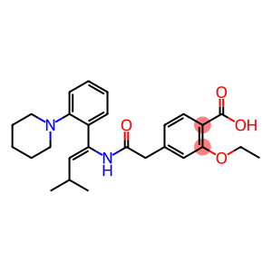 Benzoic acid, 2-ethoxy-4-[2-[[(1Z)-3-methyl-1-[2-(1-piperidinyl)phenyl]-1-buten-1-yl]amino]-2-oxoethyl]-