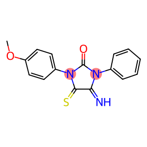 4-imino-1-(4-methoxyphenyl)-3-phenyl-5-thioxo-2-imidazolidinone