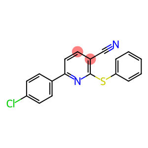 6-(4-CHLOROPHENYL)-2-(PHENYLSULFANYL)NICOTINONITRILE