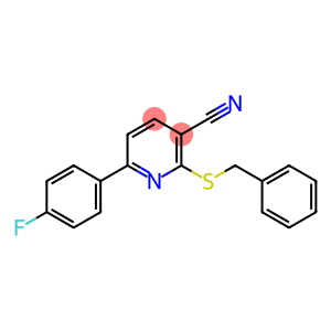 2-(BENZYLSULFANYL)-6-(4-FLUOROPHENYL)NICOTINONITRILE
