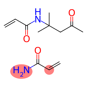 Acrylamide polymer with diacetone acrylamide