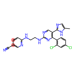 6-{2-[4-(2,4-Dichloro-phenyl)-5-(4-methyl-1H-imidazol-2-yl)-pyrimidin-2-ylamino]-ethylamino}-nicotinonitrile