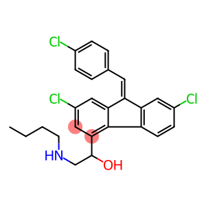 9H-Fluorene-4-methanol, α-[(butylamino)methyl]-2,7-dichloro-9-[(4-chlorophenyl)methylene]-