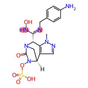 (4R,7R,8S)-8-((Z)-N-(4-aminobenzyl)-N'-hydroxycarbamimidoyl)-1-methyl-6-oxo-4,8-dihydro-1H-4,7-methanopyrazolo[3,4-e][1,3]diazepin-5(6H)-yl hydrogen sulfate