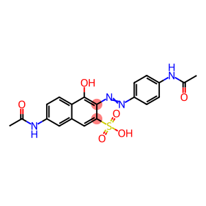 7-(Acetylamino)-3-[[4-(acetylamino)phenyl]azo]-4-hydroxy-2-naphthalenesulfonic acid