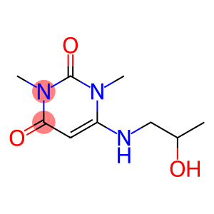 2,4(1H,3H)-Pyrimidinedione, 6-[(2-hydroxypropyl)amino]-1,3-dimethyl- (9CI)