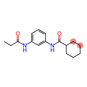 N-[3-(propionylamino)phenyl]cyclohexanecarboxamide