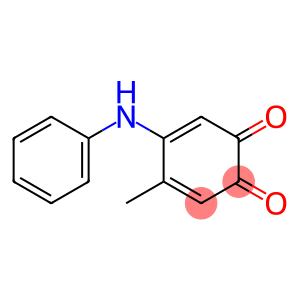 3,5-Cyclohexadiene-1,2-dione, 4-methyl-5-(phenylamino)- (9CI)