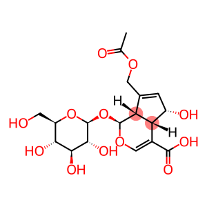 Cyclopenta[c]pyran-4-carboxylic acid, 7-[(acetyloxy)methyl]-1-(β-D-glucopyranosyloxy)-1,4a,5,7a-tetrahydro-5-hydroxy-, (1S,4aS,5S,7aS)-