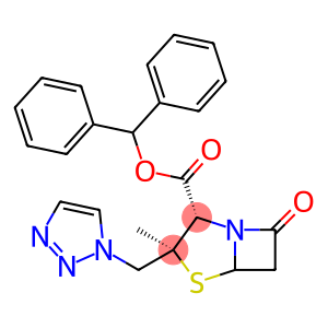 4-Thia-1-azabicyclo[3.2.0]heptane-2-carboxylic acid, 3-methyl-7-oxo-3-(1H-1,2,3-triazol-1-ylmethyl)-, diphenylmethyl ester, (2S,3S)-