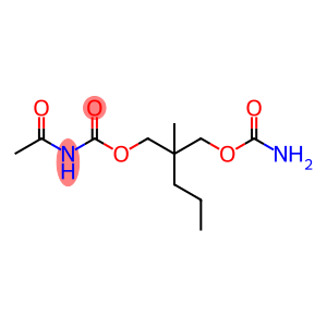 2-(Carbamoyloxymethyl)-2-methylpentyl=N-acetylcarbamate