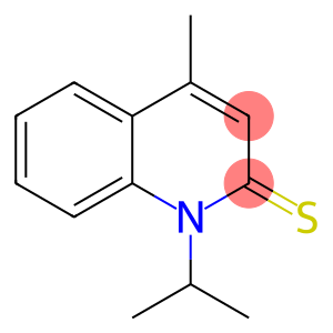 2(1H)-Quinolinethione, 4-methyl-1-(1-methylethyl)-