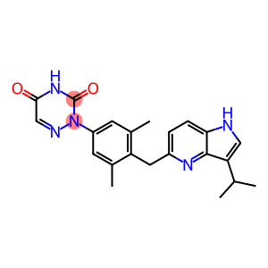 1,2,4-Triazine-3,5(2H,4H)-dione, 2-[3,5-dimethyl-4-[[3-(1-methylethyl)-1H-pyrrolo[3,2-b]pyridin-5-yl]methyl]phenyl]-