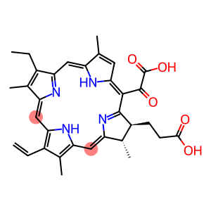 (17S,18S)-18-(2-carboxyethyl)-12-ethenyl-7-ethyl-3,8,13,17-tetramethyl-20-oxalo-17,18,22,23-tetrahydroporphyrin-2-carboxylic acid