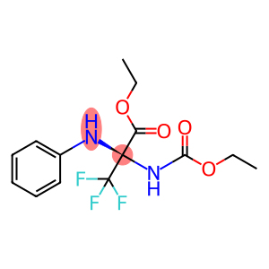 ethyl 2-anilino-2-[(ethoxycarbonyl)amino]-3,3,3-trifluoropropanoate