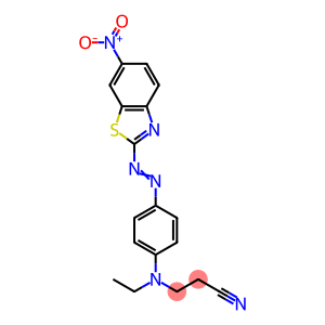 3-[ethyl[4-[(6-nitrobenzothiazol-2-yl)azo]phenyl]amino]propiononitrile