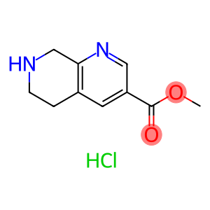 1,7-Naphthyridine-3-carboxylic acid, 5,6,7,8-tetrahydro-, methyl ester, hydrochloride (1:2)