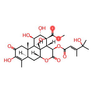 Picras-3-en-21-oic acid, 13, 20-epoxy-3,11,12-trihydroxy-15-[ (4-hydro xy-3, 4-dimethyl-1-oxo-2-pentenyl)oxy]-2,16-dioxo-, methyl ester, [11. beta.,12.alpha.,15.beta.(E)]-