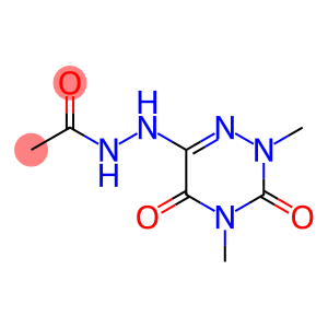 Acetic acid, 2-(2,3,4,5-tetrahydro-2,4-dimethyl-3,5-dioxo-1,2,4-triazin-6-yl)hydrazide