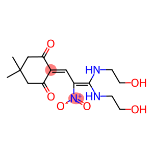 2-{3,3-bis[(2-hydroxyethyl)amino]-2-nitro-2-propenylidene}-5,5-dimethyl-1,3-cyclohexanedione