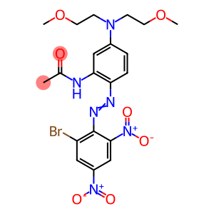 N-[5-[bis(2-methoxyethyl)amino]-2-[(2-bromo-4,6-dinitrophenyl)azo]phenyl]acetamide