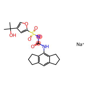 N-[[(1,2,3,5,6,7-Hexahydro-s-indacen-4-yl)amino]carbonyl]-4-(1-hydroxy-1-methylethyl)-2-furansulfonamide monosodium salt