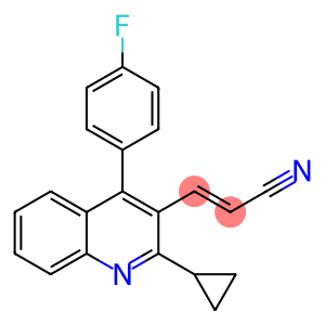 (E)-3-[2-环丙基-4-(4-氟苯基)-3-喹啉基]-2-丙烯腈