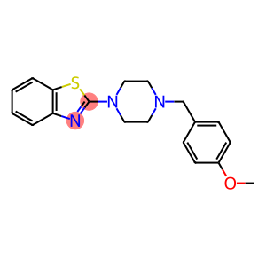 2-[4-(4-METHOXYBENZYL)PIPERAZINO]-1,3-BENZOTHIAZOLE