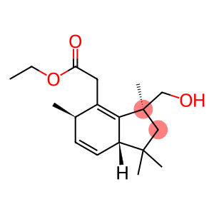 1H-Indene-4-acetic acid, 2,3,5,7a-tetrahydro-3-(hydroxymethyl)-1,1,3,5-tetramethyl-, ethyl ester, (3S,5R,7aS)-