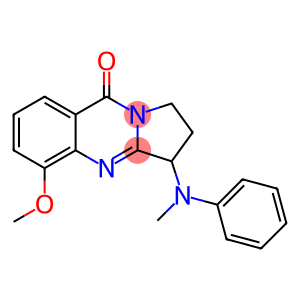 Pyrrolo[2,1-b]quinazolin-9(1H)-one,  2,3-dihydro-5-methoxy-3-(methylphenylamino)-  (9CI)