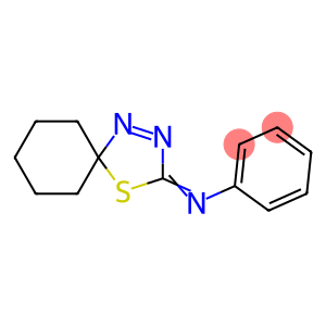 N-(4-Thia-1,2-diazaspiro[4.5]dec-1-en-3-ylidene)aniline