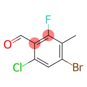 4-bromo-6-chloro-2-fluoro-3-methylbenzaldehyde