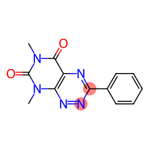 Pyrimido[5,4-e]-1,2,4-triazine-5,7(6H,8H)-dione,6,8-dimethyl-3-phenyl-